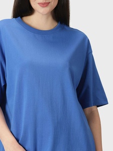 เสื้อยืดออกกำลังกายผ้าฝ้ายขายส่ง เสื้อผ้ากีฬา เสื้อทรงหลวม ระบายอากาศดี ไหล่ตก สำหรับผู้หญิง เสื้อยืดโอเวอร์ไซส์ - Product Image 6