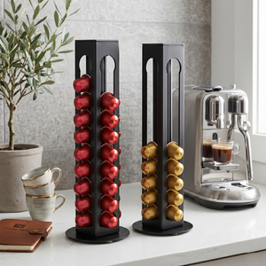 Soporte Giratorio para Cápsulas de Café, Estante de Almacenamiento Metálico, Organizador de Cocina Cilíndrico de 360 Grados, Almacenamiento Minimalista para el Hogar - Product Image 5