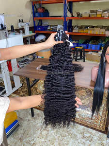 100% Raw Virgin Burmese Curly <b>Hair</b> Weft Human <b>hair</b> <b>Extension</b> With <b>Kinky</b> Curl Style Wholesale Price <b>Hair</b> Weaving - Product Image 5