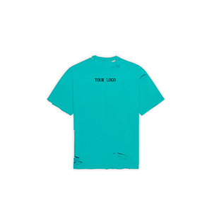 Camiseta de Verano para Mujer, Ecológica, de Algodón, con Agujeros, Transpirable, Antiarrugas, Personalizable, Holgada, de Secado Rápido - Product Image 2