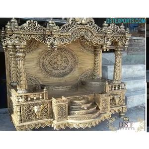Hand Carved Pooja <b>Mandir</b> Home Traditional Teak Wood Customized Size Personalized Color Best Quality Wooden Temple Discount USA - Product Image 1