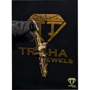 Pendentif Croix en Argent Sterling 925 Sertie de Diamants Moissanite VVS, Collier Hip Hop de Luxe pour Homme, Bijoux par Trisha Jewels - Product Image 4