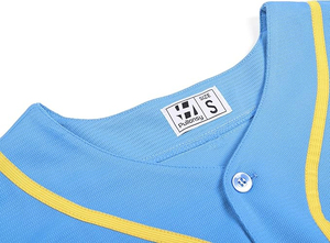 เสื้อเบสบอลสีน้ำเงินพิมพ์ลายตามสั่ง จัดส่งรวดเร็ว ราคาถูก สำหรับผู้ชาย/เด็ก - Product Image 3