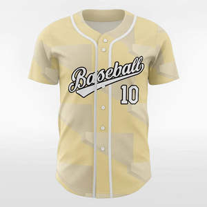 Camiseta al por mayor con MOQ bajo, 100% poliéster, jersey de béisbol para hombre y joven, uniformes de softbol personalizados, color sólido estampado - Product Image 1