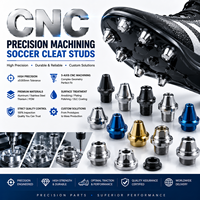 Servicio de Mecanizado CNC de 5 Ejes para Tacos de Botas de Fútbol de Acero Inoxidable, Servicio de Mecanizado Personalizado de Alta Precisión