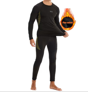 Wholesale <b>Men's</b> Quick-Drying Spandex/Polyester Training Sportswear Sets Gym Fitness Compression Sport Suit Jogging MMA Rash - Product Image 1