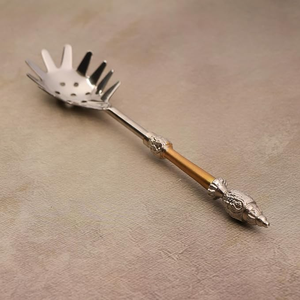 Ensemble d'ustensiles de cuisine de qualité supérieure, manche en métal doré, serveur à salade, outils et gadgets de cuisine, provenant d'un fabricant et exportateur indien - Product Image 6