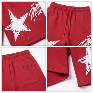 Shorts amples en molleton de coton pour femme, coupe décontractée, avec cordon de serrage à la taille et poches latérales, style oversize, OEM ODM - Product Image 6