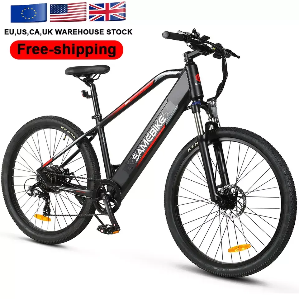 SAMEBIKE 27.5" Down hill all suspension rear shock absorber e bicycle off road mountain ebike road electric bike