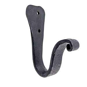 Contemporary S Shaped Curly Design Iron <b>Wall</b> Hook Powder Coated | Decorative Organizer for Bedroom Bathroom and Interior Decor - Product Image 6