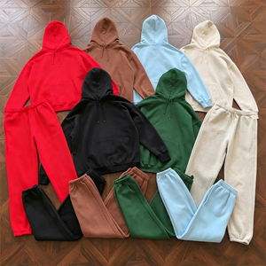 Sudadera con Capucha de Alta Calidad para Hombre, Mezcla de Algodón Pesado, Estilo Graffiti Gótico Urbano, Diseño Geométrico de Malla, Estampado de Espuma, Conjunto de Sudadera para Hombre - Product Image 2