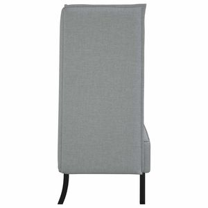 Canapé de bureau à dossier haut en tissu gris clair, taille 101 cm - Product Image 3