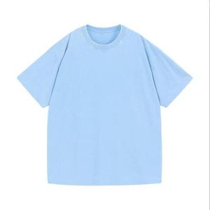 Camiseta Unisex de Algodón 100% de Estilo Vintage, Lavada con Ácido, Tejida, Informal, Desgastada, de Gran Tamaño, con Logotipo Personalizado - Product Image 2