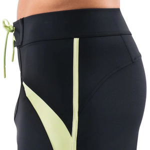 Shorts de bain pour hommes, noir et vert lime, séchage rapide, avec cordon de serrage, pour la plage, la natation et les sports nautiques, vêtements de performance - Product Image 5