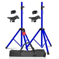 Support de Moniteur de Studio DJ Réglable Robuste en Acier Inoxydable HD BLU BAG 72 Pouces, Accessoires pour Haut-parleurs, Trépied, Sol, Modèle Bleu D0100HXJPET