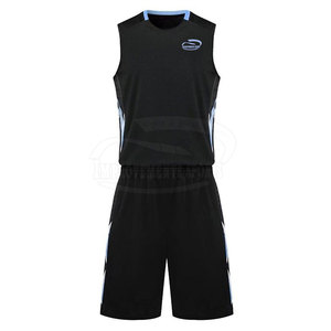 Uniforme de basket-ball sans manches fait professionnel uniforme d'équipe de basket-ball respirant confortable - Product Image 1
