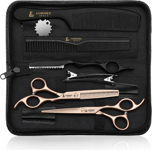 NYBL-55 5.5inch Straight <b>Left</b>-<b>handed</b> <b>Scissors</b> JAPAN 440C Sharp 58-59HRC Hardness Stainless Steel Handle Barber Shears Hair 28 - Product Image 1