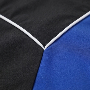 Ensemble de survêtement personnalisé pour homme, noir et bleu, veste coupe-vent et pantalon de jogging, vêtements de sport, tenue d'entraînement - Product Image 6