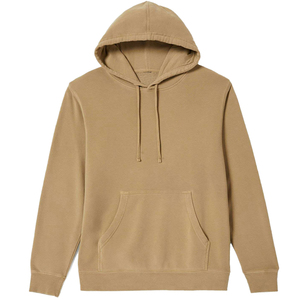 Sweat à capuche décontracté pour homme en polaire de couleur unie, respirant, avec logo et design personnalisés, nouvelle mode hiver, polyester/coton, streetwear - Product Image 2
