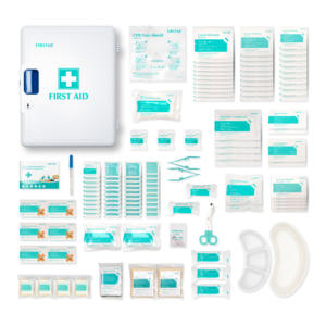 Firstar <span class=keywords><strong>260</strong></span> pièces armoire de premiers soins Kit de premiers soins mural boîte médicale extérieure Kit de survie ABS boîtier étanche avec lieu de travail - Product Image 6