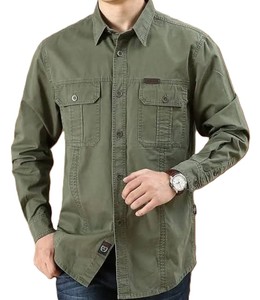 <b>Men's</b> <b>Denim</b> Twill Long Sleeve <b>Shirts</b> Polyester/Cotton Solid Casual Washed Quick Dry - Product Image 6