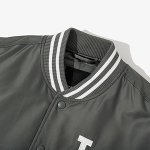 Fabricantes de Chaquetas de Béisbol Letterman OEM, Chaqueta de Béisbol Bordada de Invierno, Transpirable, Resistente al Viento, con Cuello Alto de Satén, Venta al Por Mayor - Product Image 4