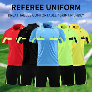 Conjunto de Camiseta de Fútbol con Cuello Redondo para Hombre, Manga Corta, Transpirable, de Poliéster, Pantalones Cortos con Cintura Elástica, Color Sólido, para Toda Temporada - Product Image 5