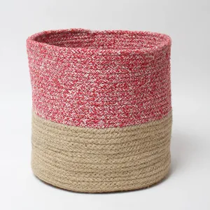 Juego de 3 Cestas de Yute Hechas a Mano para Plantas o Organización - Product Image 3