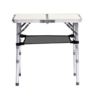 Outdoor Folding 2ft Aluminum <b>Table</b> Portable Picnic <b>Table</b> with 3 Adjustable Heights Lightweight and <b>Foldable</b> for Patio Side Use - Product Image 2