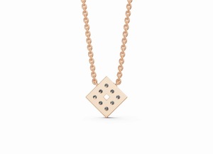 Pendentif en diamant de laboratoire Eleonore Prism 0,402 carat, collier géométrique 10 pièces, or jaune, rose, blanc 9K 14K 18K, bijou cadeau - Product Image 6