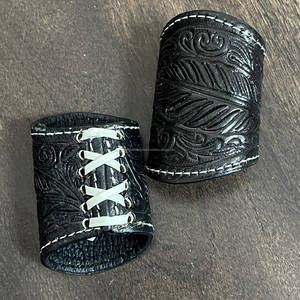 Nouveau porte-bandana en cuir fait main, style western, avec anneau floral, élégant, pour tenues de cowgirl et de cowboy - Product Image 6