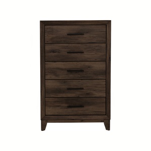 ตู้เก็บของไม้ทรงสูงแบบมินิมอล หลายลิ้นชัก ดีไซน์ทันสมัย สำหรับห้องนอน - Product Image 4