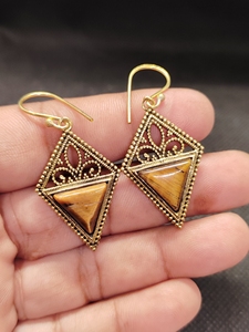 Pendientes Largos Vintage para Boda Cristiana con Perlas de Imitación y Forma de Alas Elegantes - Product Image 6