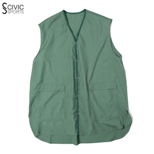 Chaleco de lana informal personalizado de alta calidad para hombre, ropa exterior, logotipo hecho de poliéster para peluquero, supermercado, trabajo, relleno de algodón - Product Image 4