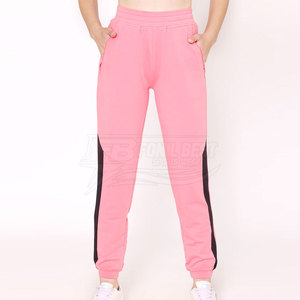 Custom Logo Mid Waist Women's Casual <b>Trousers</b> 100% Cotton Breathable Eco-Friendly High Quality <b>Drawstring</b> Closure Wholesale - Product Image 1