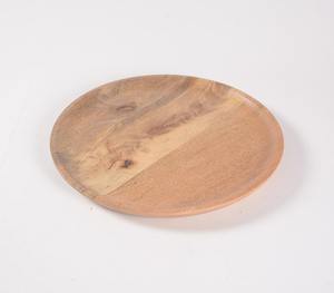 Assiettes à dîner en bois massif faites à la main avec motif décoratif – Vaisselle en bois écologique et réutilisable - Product Image 4