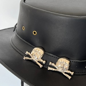 Premium <b>Black</b> Leather <b>Top</b> <b>Hat</b> Classic Vintage Inspired Design for Fashion Wear Events and Costume Styling - Product Image 5