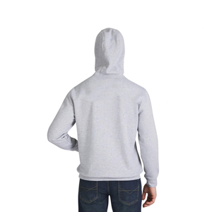 Sudadera con Capucha Gris Claro para Hombre, Corte Regular, 100% Algodón, Felpa Francesa, Informal, con Bolsillo Delantero, para Otoño - Product Image 5