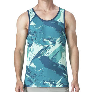 Débardeur de sport respirant pour homme avec logo personnalisé, idéal pour la course et la gym, sans manches, avec design respirant - Product Image 2