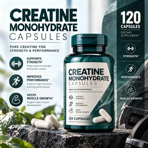 Cápsulas de Creatina Monohidrato Personalizadas de Marca Privada OEM ODM, 120 Cápsulas, Suplemento de Nutrición Deportiva - Product Image 2
