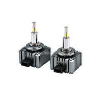 Bombillas LED para Faros Delanteros AILECAR RT4 D1S, 150W 4500LM 6000K, Kit de Conversión de Xenón HID, Iluminación Automática de 360 Grados, 9V-32V