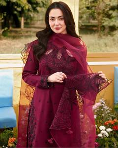 Ensembles de Kurta, pantalon et Sharara brodés par des designers, avec dupatta |   Collection de vêtements ethniques haut de gamme pour femmes |   Fête et mariage festifs - Product Image 2