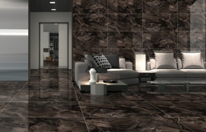 Carreaux de céramique haute brillance Terallino 600x1200, finition cristal, pour projets immobiliers, design d'intérieur et hôtels - Product Image 4