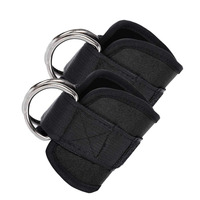 Sangles de cheville rembourrées respirantes antidérapantes de qualité supérieure pour machines à câbles, brassards de gym réglables pour les exercices de fessiers et les entraînements des jambes