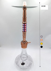 SHISHA YUOTO 2412-ANNIE Ensemble de chicha classique en métal avec éclairage LED pour fumer la chicha - Product Image 2