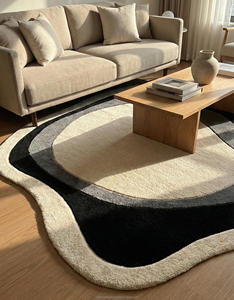 Modern Indoor Handtufted Area <b>Rug</b> with Anti Slip Backing for Bedroom and Living Room <b>Spaces</b> - Product Image 5