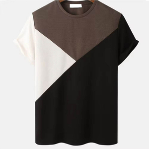 Latest Design Men's Casual <b>T</b>-<b>Shirts</b> Wholesale Custom Spandex/<b>Polyester</b> Quick Dry Anti-Bacterial Short Sleeve <b>T</b> <b>Shirt</b> - Product Image 1