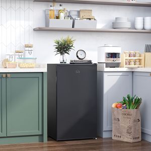 Carrello da cucina a isola in legno bianco con spezie e portasciugamani per frigoriferi compatti inclusi - Product Image 2