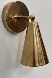 1 Light <b>Raw</b> brass Wall Sconce Light | Wall Sconces Lamp | Mid Century Modern <b>Raw</b> Brass Italian Wall Scone - Product Image 2