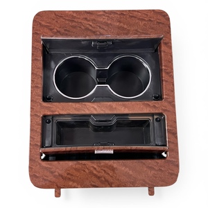 Porte-gobelets et rangement pour console centrale en bois de Sapele pour Chevrolet GMC Truck Tahoe Yukon Silverado Sierra & SUV OE 23164631 (modèles 2007-2014) - Product Image 3